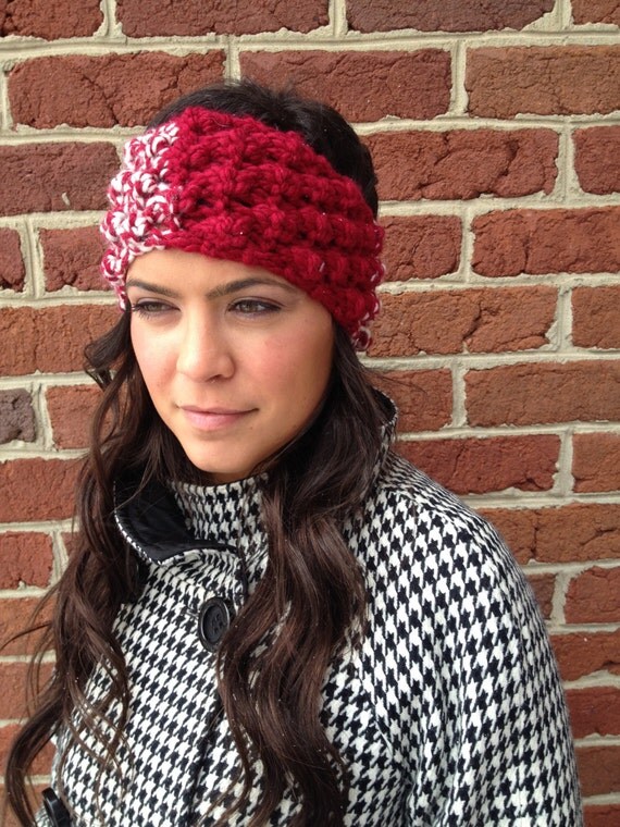 Items similar to Hand Knit Trinity stitch Headband on Etsy