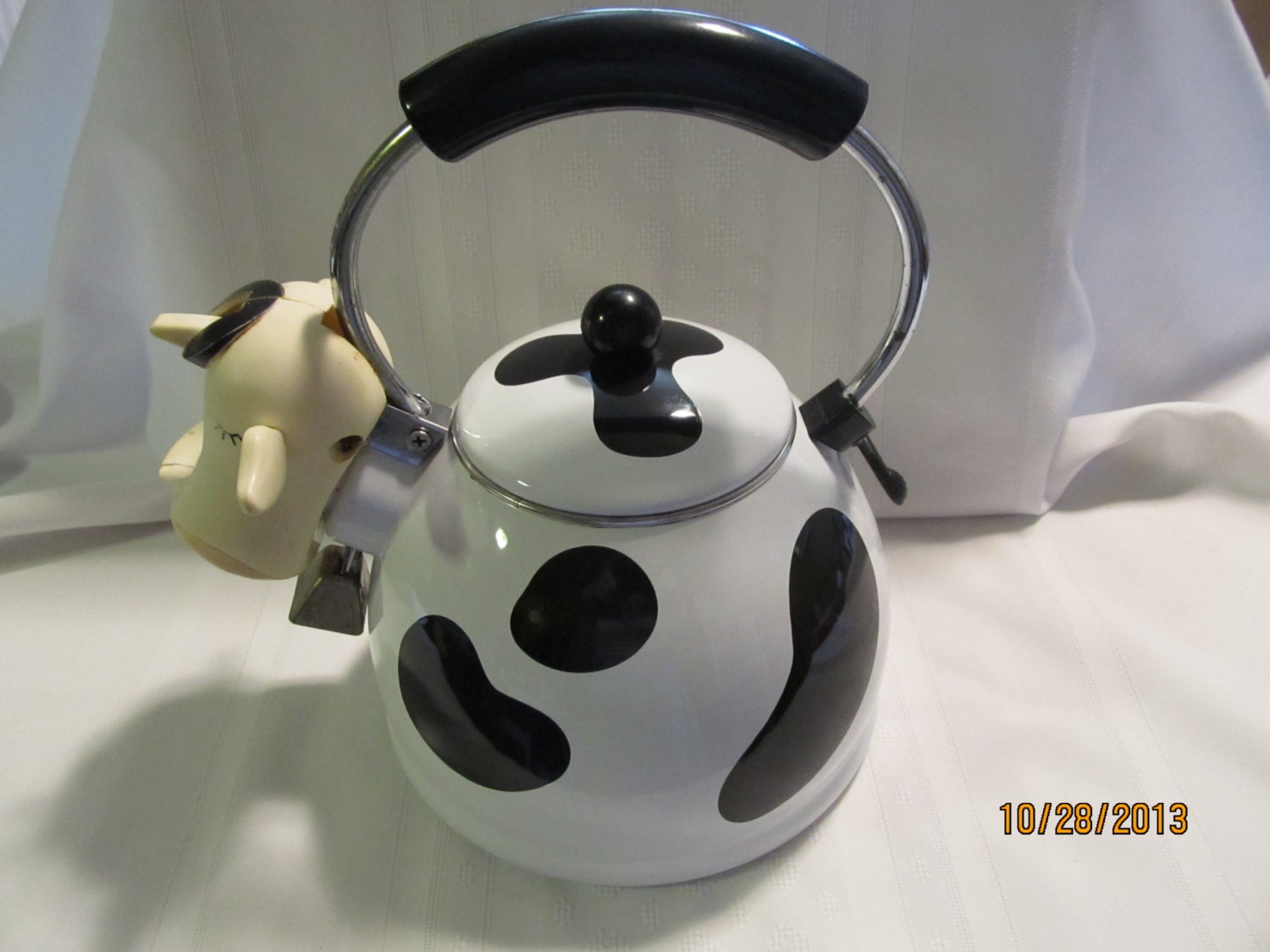 Vintage Antique M Kamenstein Cow Tea Coffee pot kettle