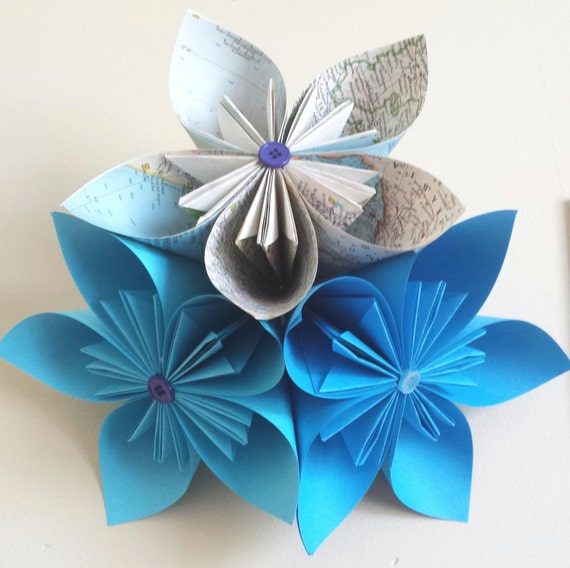 money flower origami kusudama Weddings, Decoration Paper Baby Bridal,  Cluster Kusudama Flower