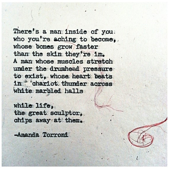 Items similar to Chariot thunder. Typewriter poem by Amanda Torroni on Etsy