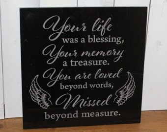 Popular items for memory plaque on Etsy