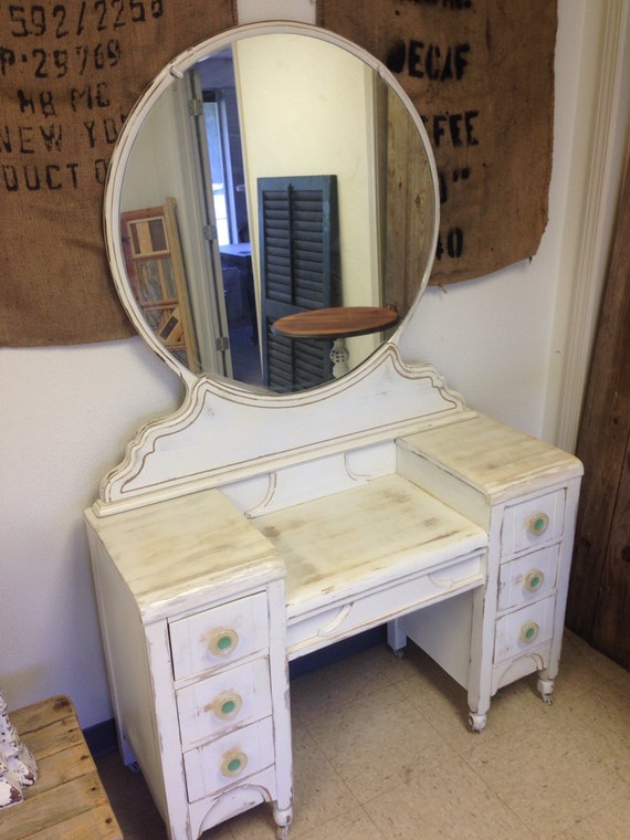 Items similar to Antique waterfall vanity on Etsy