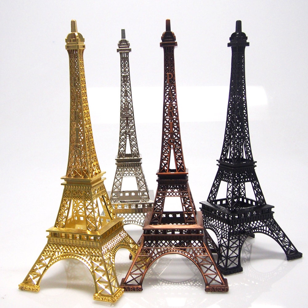 Metal Eiffel Tower Paris France Decor Centerpiece by PartySpin