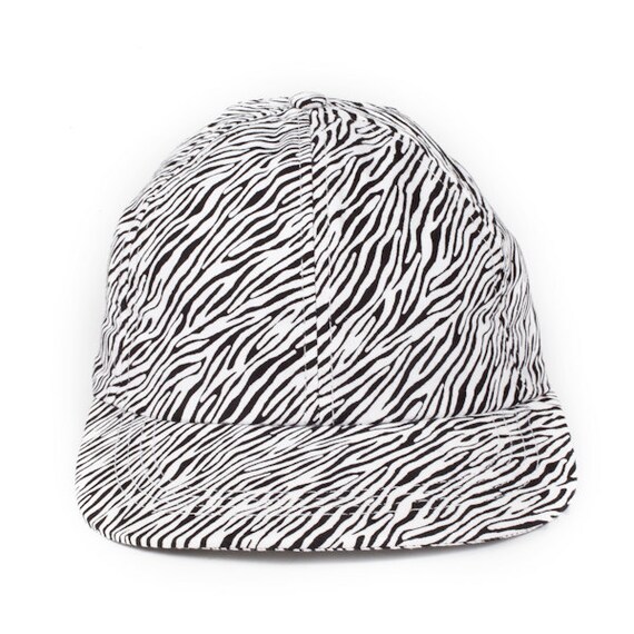 Zebra Print Baseball Cap Zebra Print Cap Zebra Print by madcapz