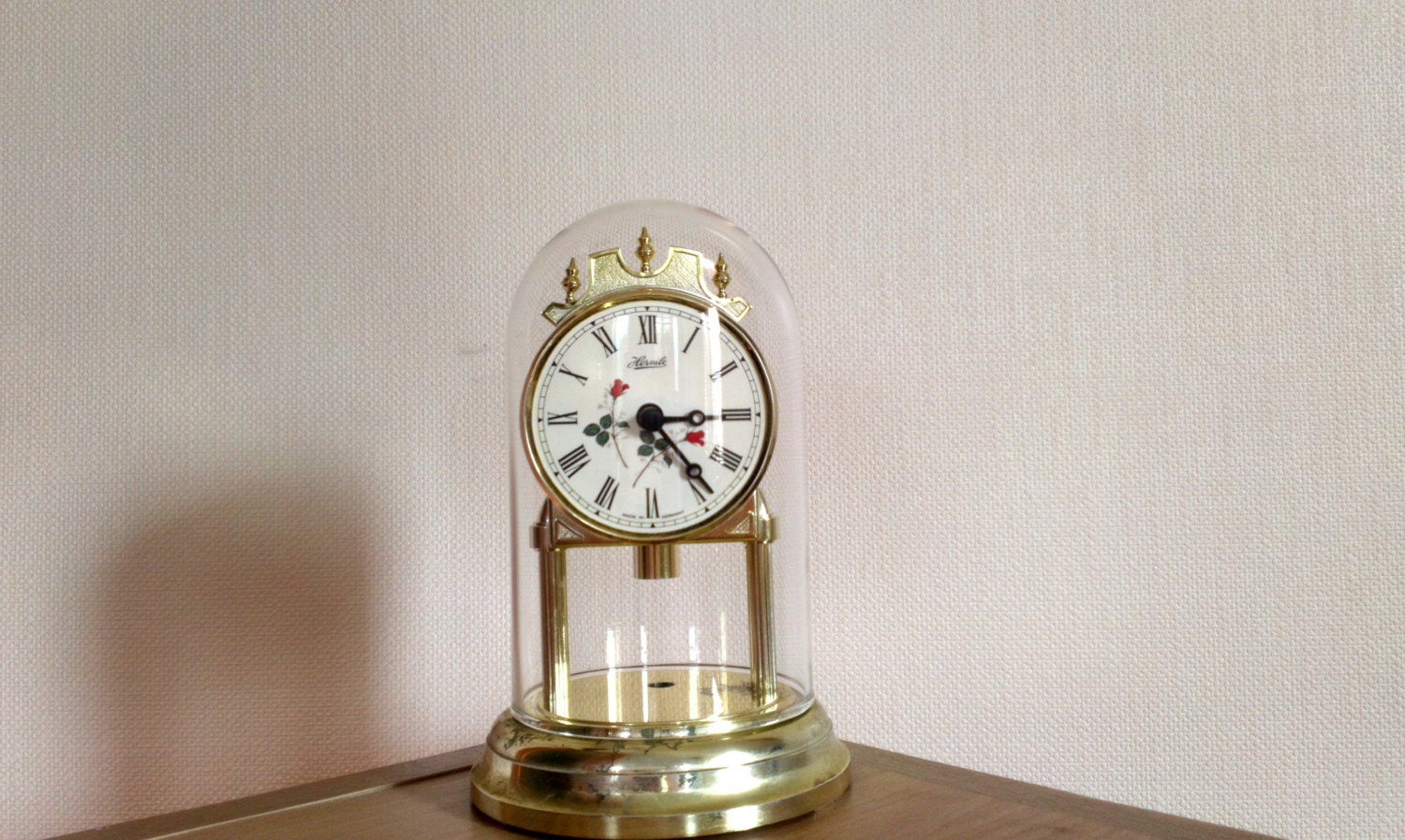 Vintage Mantel Clock By Hermle Quartz Germany By Ngvintagelove