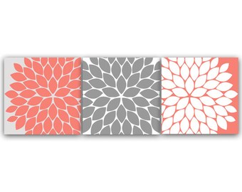 Coral gray nursery | Etsy Coral gray nursery | Etsy