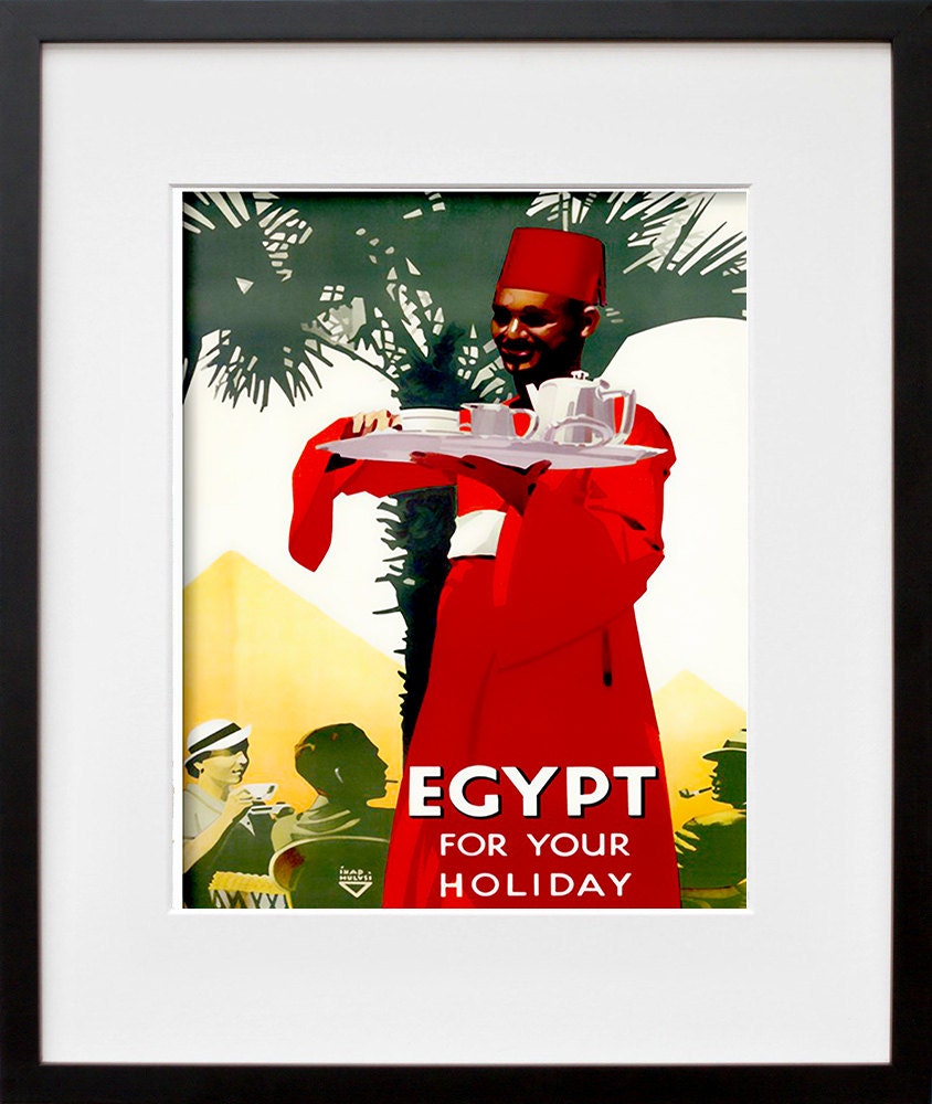 Egypt Art Travel Poster Egyptian Print Home Decor ZT371