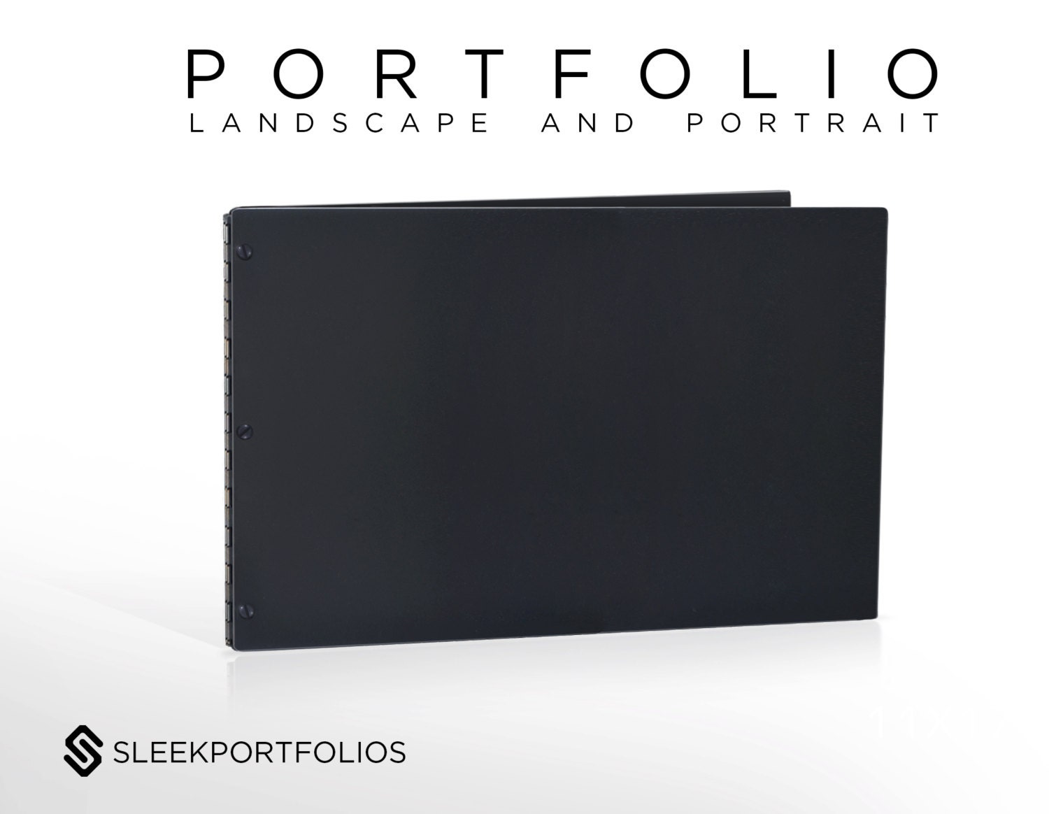Classic Matte Black 11x17 landscape portfolio Portfolio Book