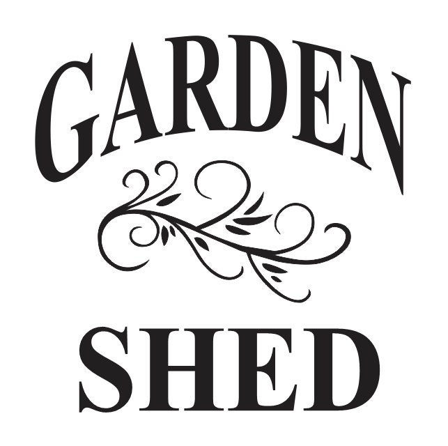 Garden STENCILGARDEN SHED 12x12