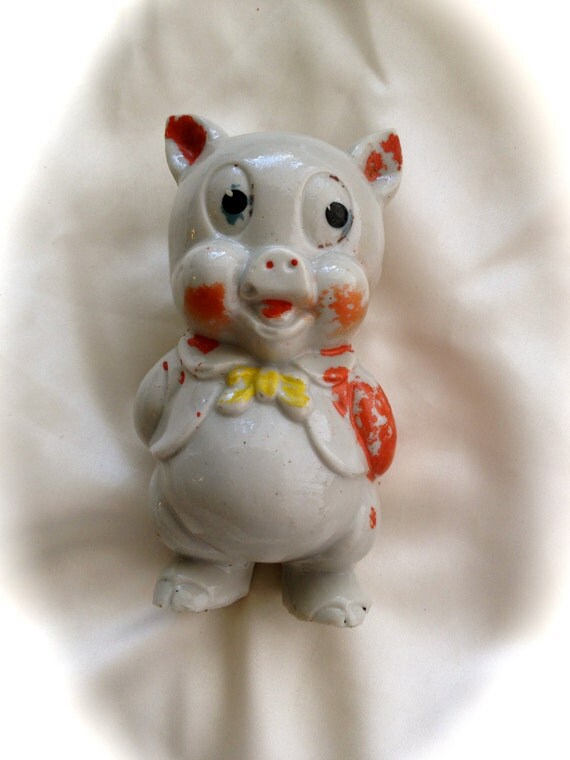 rare collectible porky pig bank graduation gift by LaurelsLocker