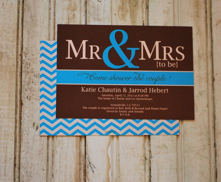 Mr And Mrs Shower Invitations 3
