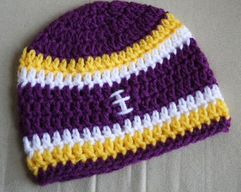 Pattern Only: Crochet Football Hat Pattern by HandmadeByHoladay
