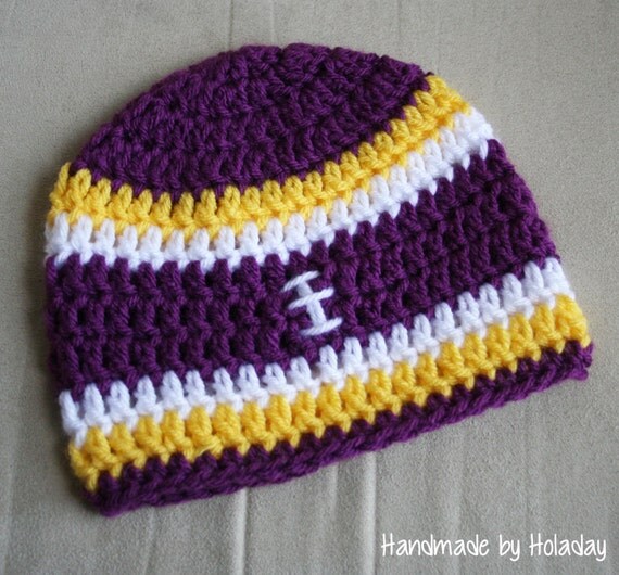 Items similar to Crochet Football Hat, Football Beanie ...