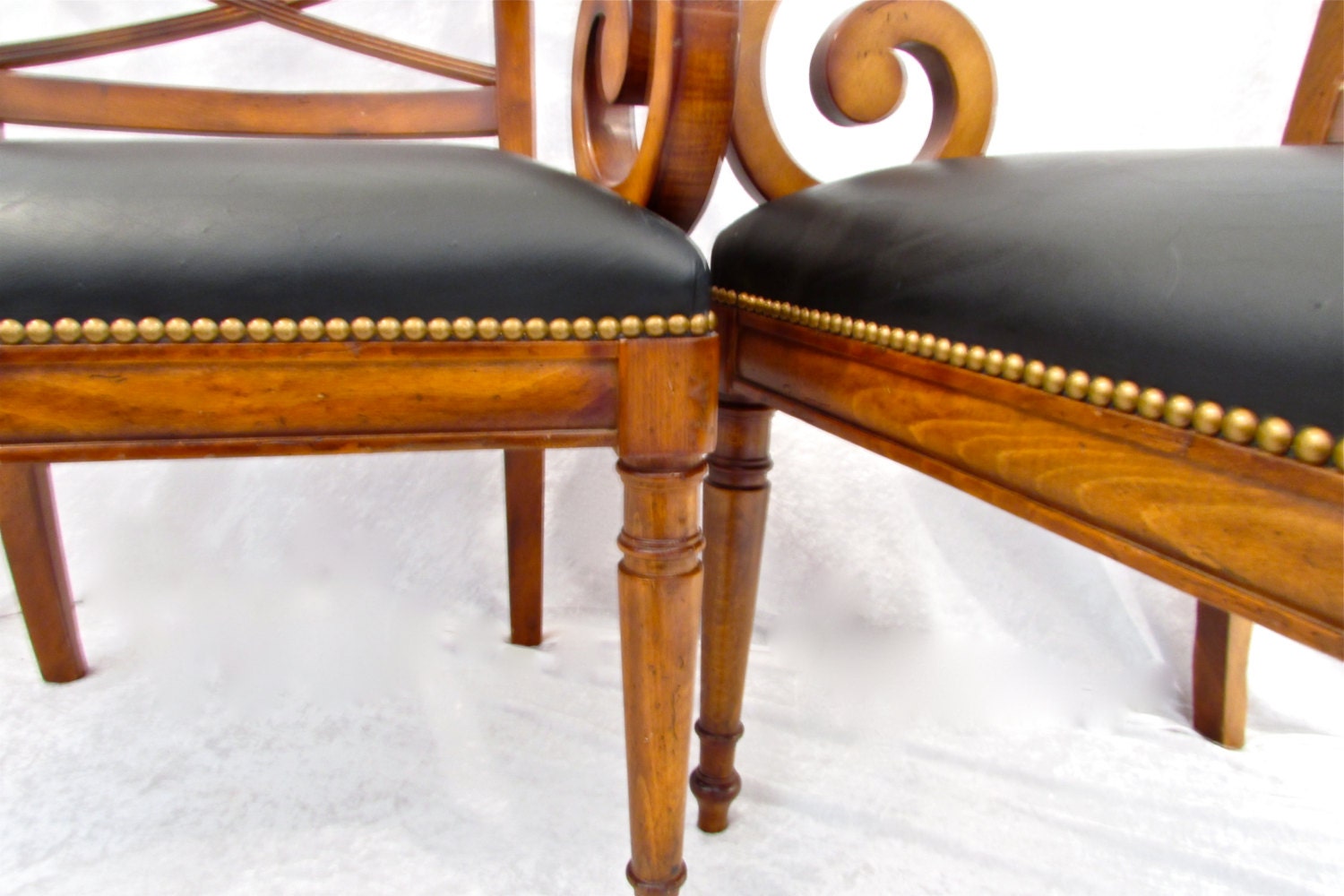 2 Italian Milling Road Neoclassic Armchairs Haute Juice