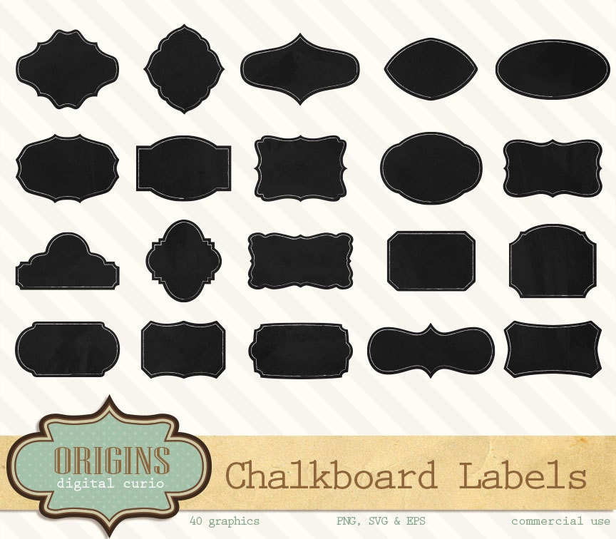 chalkboard labels clipart - photo #46