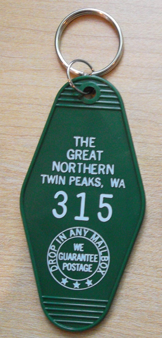 TWIN PEAKS Vintage style Great Northern Hotel Keychain Room