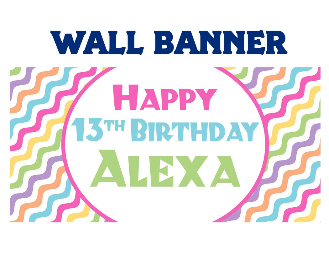 happy-13th-birthday-banner-personalized-party-cool-waves-banners-pastel-colors-chevron-banner