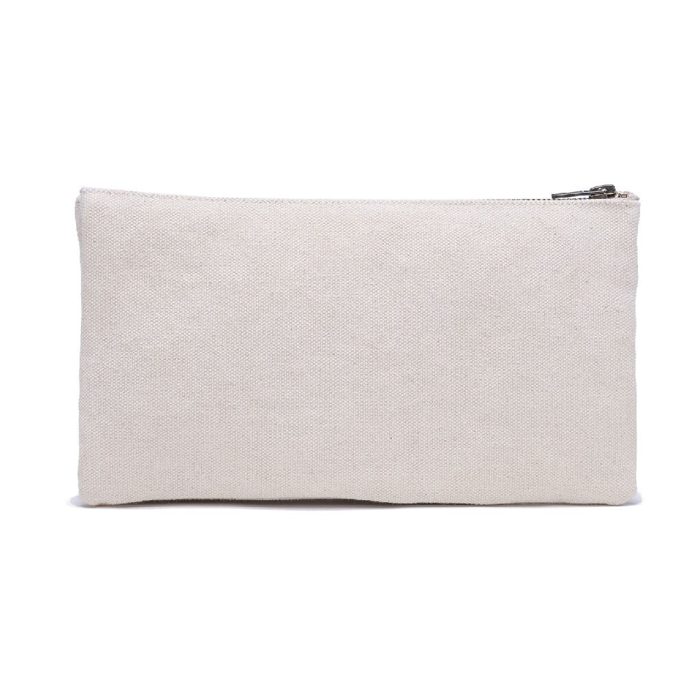 Download Cream Canvas Cosmetic Bag White Canvas Toiletry Bag Canvas