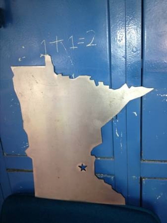 Minnesota 12 Wall Art Steel Piece Twin Cities by KellysKraftys