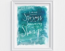 Popular items for not afraid of storms on Etsy