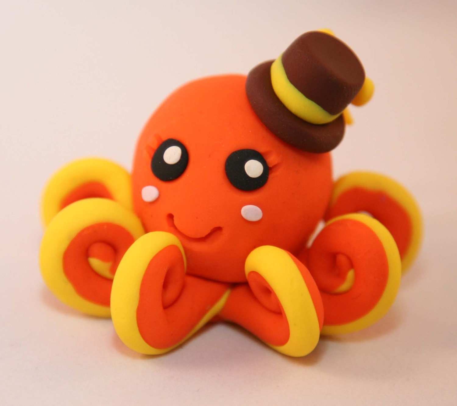 Fun Polymer Clay Octopus Figure by HipPocketCreations on Etsy