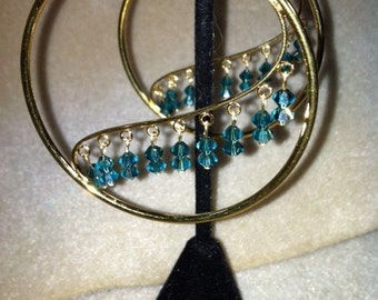 Swarovski Crystal Hoop Earrings