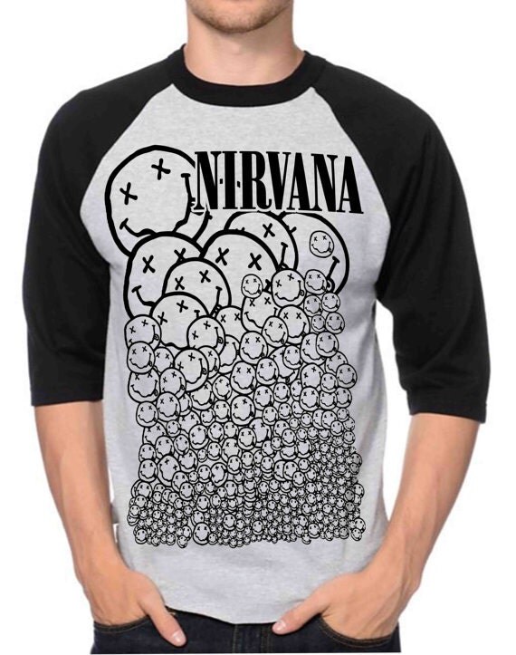 nirvana baseball tee