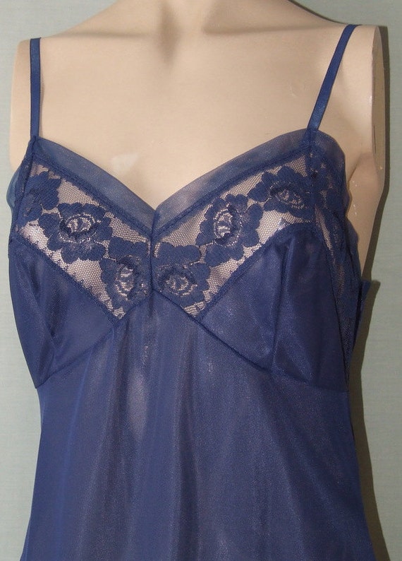 navy blue full slips