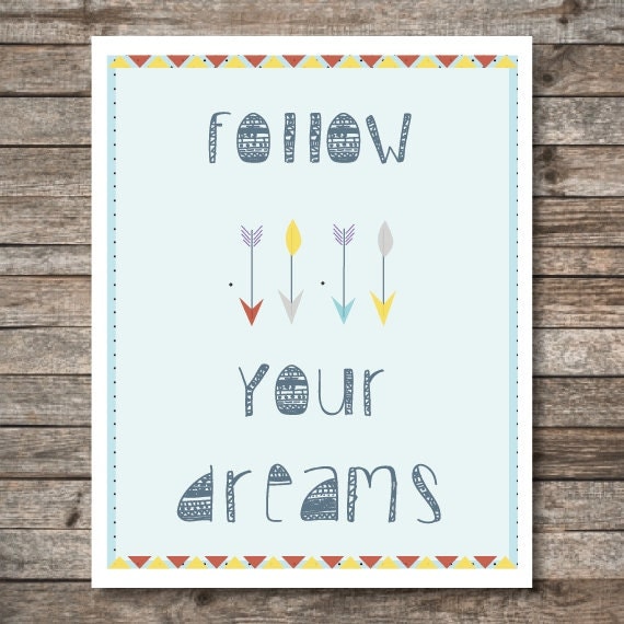 motivational quote poster teens quote print tribal by pisforprint