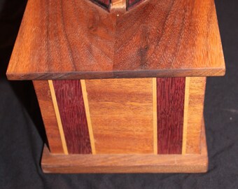 Mahogany/Purple Heart/Maple/Black Walnut Box