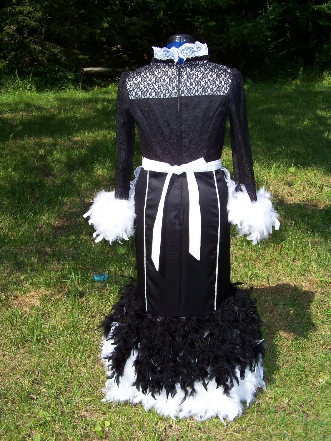 Babette Feather Duster Beauty and the Beast Dress Gown Custom