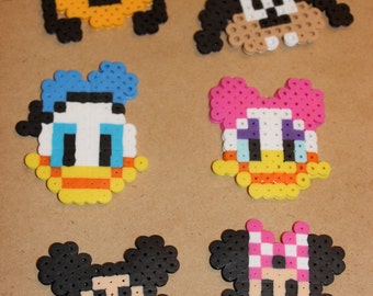 Items similar to Mickey Mouse perler beads. 6.5in. (H) x 7in. (W) on Etsy