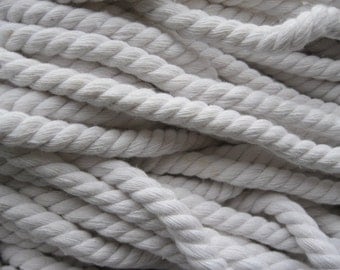 8mm 5Meters Ropes White Cotton Cords White Cotton Rope