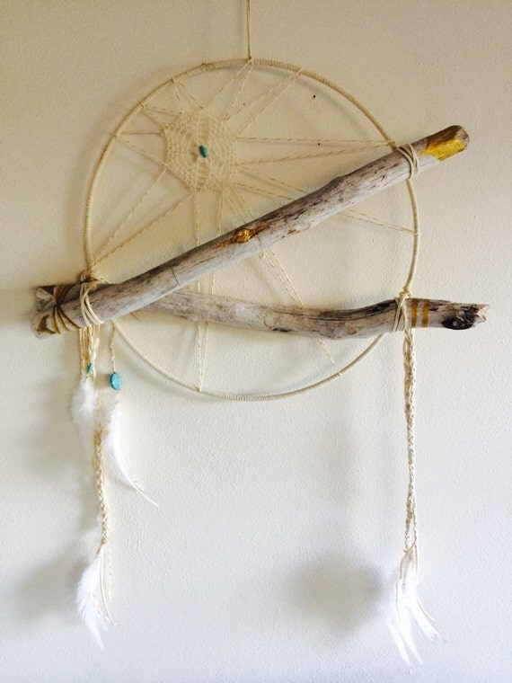 Large White Dream Catcher By Glimmeringgypsy On Etsy