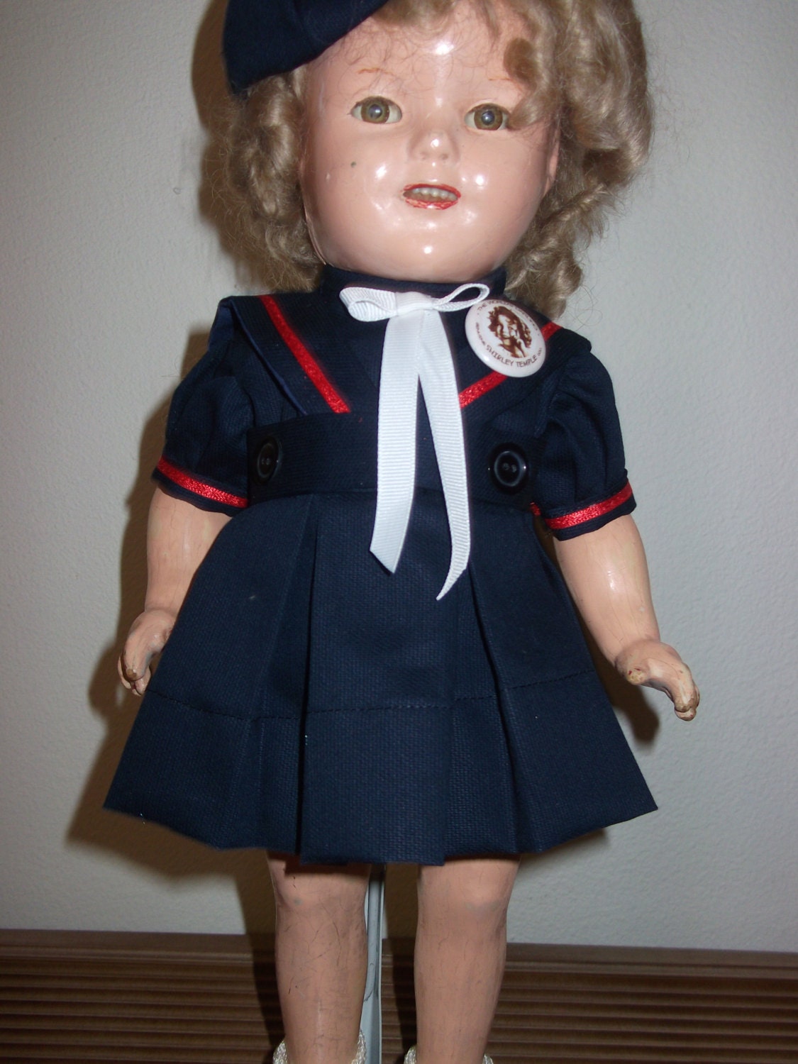 This Shirley Temple sailor dress id for a 16 inch compo doll