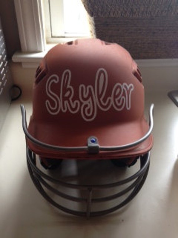 Helmet decals by InitialHereVinyl on Etsy