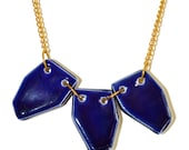 Glazed ceramic necklace - Geo Set