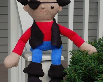 Roger the Pirate - PDF Pattern with Easy-to-Follow Instructions and Step-by-Step Photos
