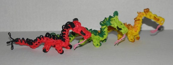 Rainbow Loom Minecraft Ender Dragon