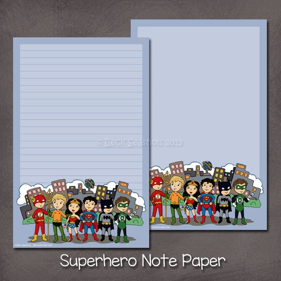 Justice League Superhero Stationery Set stationery gift