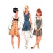 Junior Jumper Dress & Blouse Pattern McCalls 9597 Button Front Size 7 8 Junior Teen Vintage Sewing Pattern