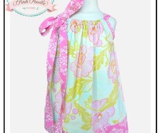 Girls Dress Pattern, Pillowcase Dress Pattern, Easy Sewing PDF Patterns, Sewing Patterns, Baby Dress Sewing Pattern 3m-8 "Kaylee Dress"
