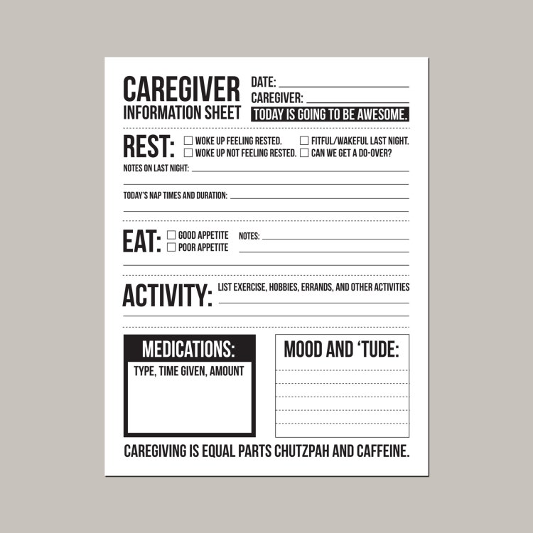 Handy image with printable caregiver forms Revered image throughout printable caregiver forms