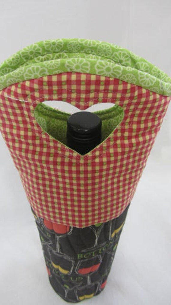 Wine Glasses Wine Bag Wine Gift Bag Wine Tote by Wine2The9s