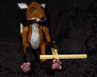 Made-to-order. Fox marionette, hand-made, OOAK