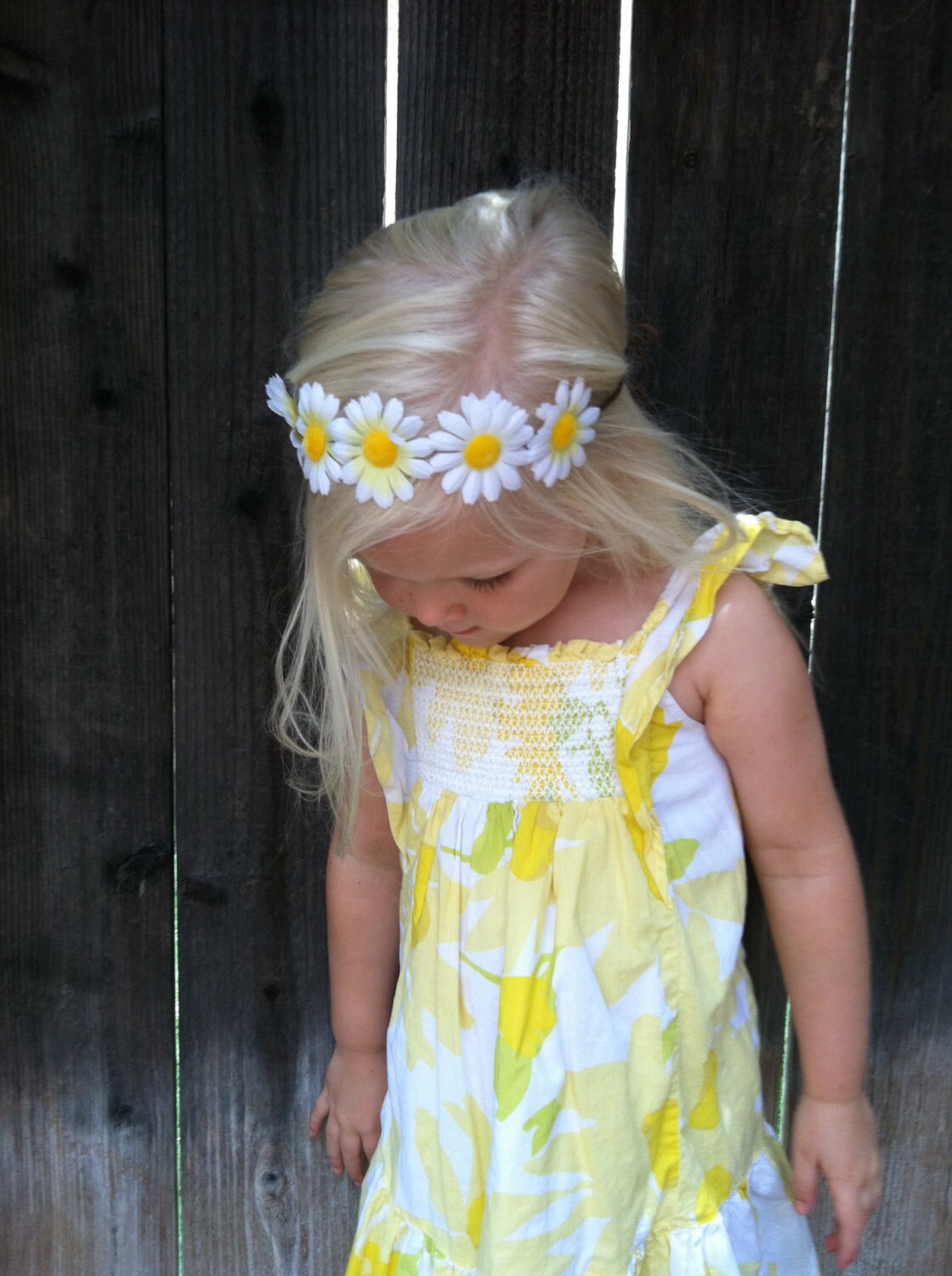 Daisy Flower Crown Toddler Flower Crown Flower Halo White
