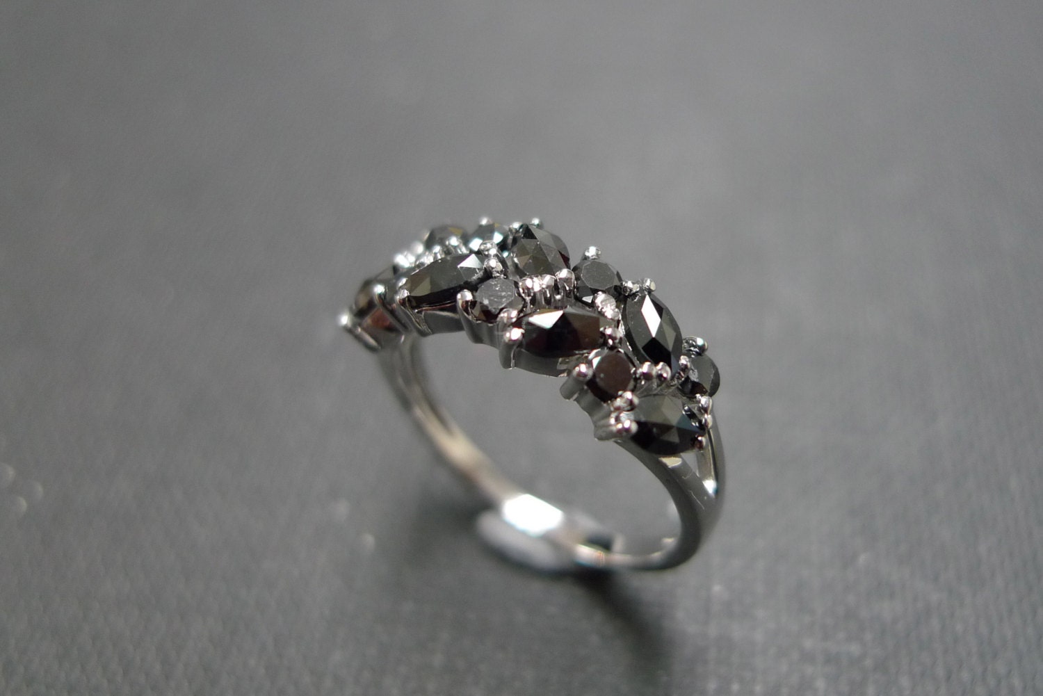 Black Diamond Ring Marquise