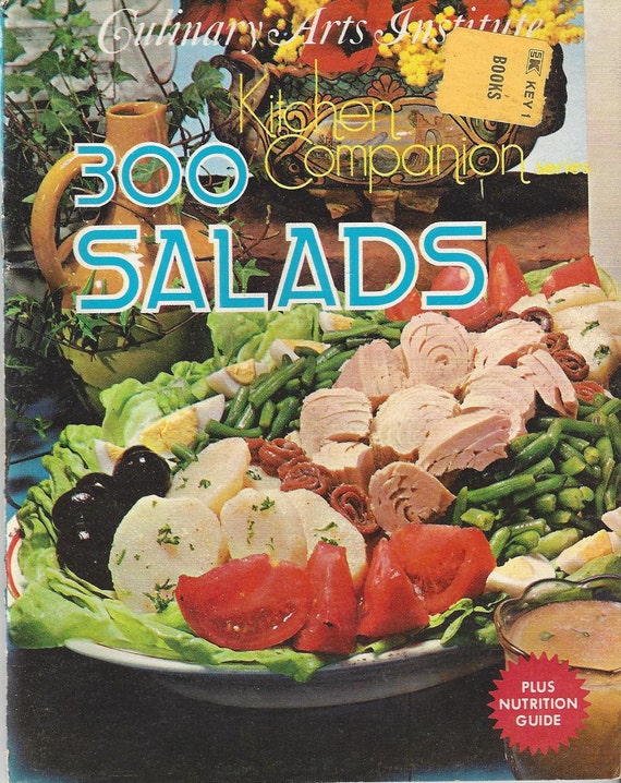 Vintage 300 Salads Recipe Book by Culinary Arts Institute