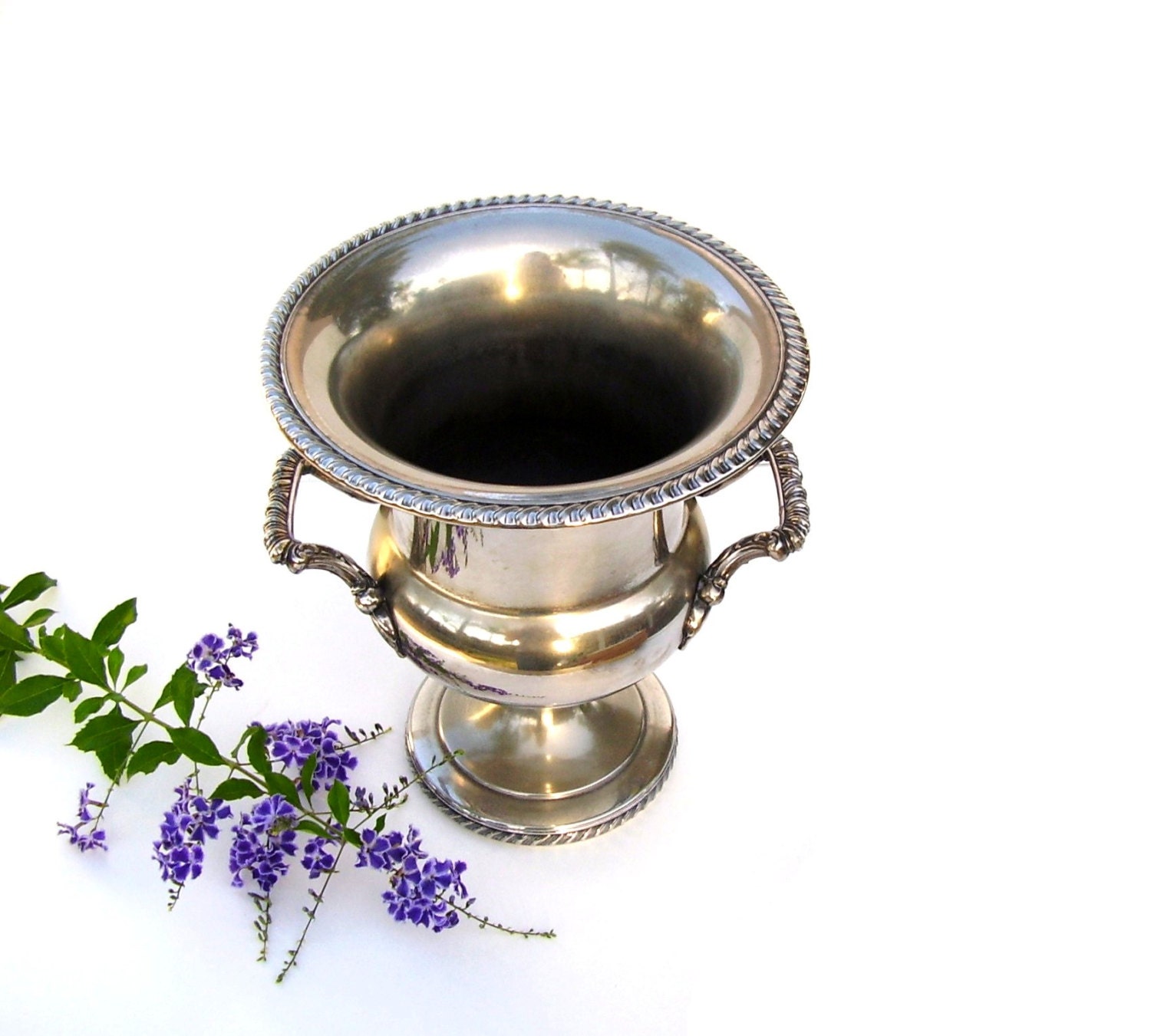 Vintage Silver Trophy Urn Champagne Bucket Loving Cup 1940s