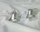 Silver Bells Bridal Wedding favors kissing bells DIY bridal accessories make your own favors -24- ring to kiss decor supplies craft supply